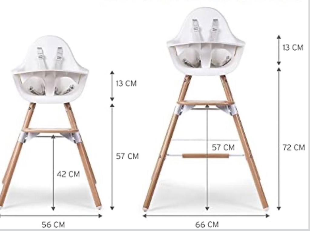 Childwood Evolu 2 + extra set lange poten, Ophalen, Zo goed als nieuw, Meegroeistoel, Gordel(s)