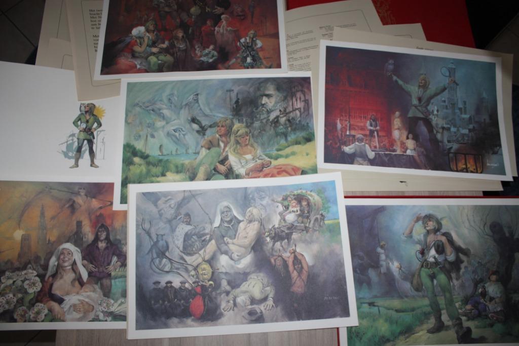 Box De zeven visioenen van Tijl Uilenspiegel , 1981 50x35, Boeken, Gelezen, Bert Peleman / H. lievens, Ophalen of Verzenden, Schilder- en Tekenkunst