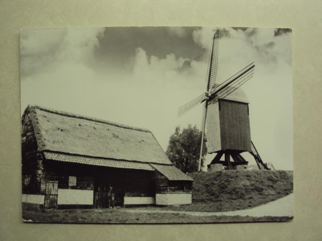 54840 - OOSTVLETEREN - MOLEN EN SCHUUR - ZIE 2 FOTO'S, Verzamelen, Postkaarten | België, Verzenden