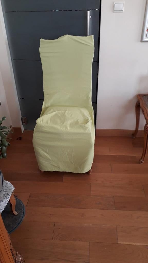 Housse de chaise.. prix pour 6 housses. 4 vertes et 2 grises, Enlèvement, Comme neuf