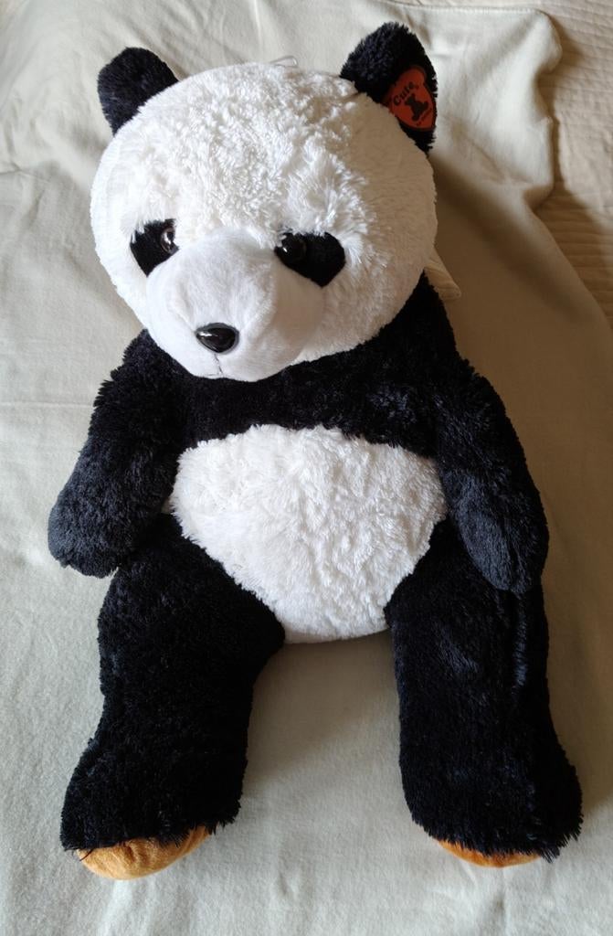 Panda knuffelbeer groot, Kinderen en Baby's, Speelgoed | Knuffels en Pluche, Ophalen, Zo goed als nieuw, Beer