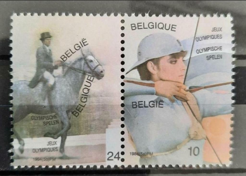 Belgique : COB 2121/22 ** Jeux olympiques de 1984., Sans timbre, Neuf, Enlèvement ou Envoi, Non oblitéré