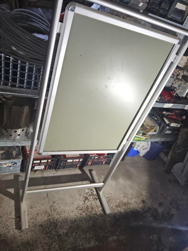 Reclame zuil met aluminium staander, Ophalen, Gebruikt, Reclamebord