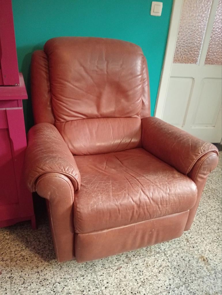 Laz boy fat Boy fauteuil, Ophalen, Leer