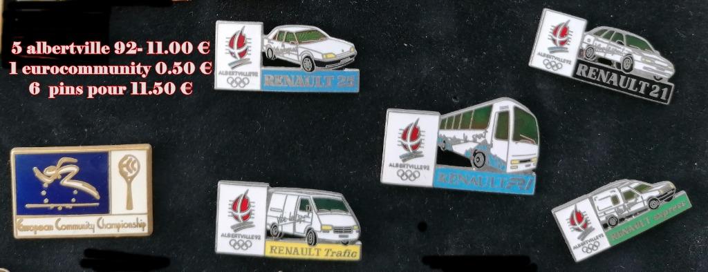 PINS 1992- Olympische Spelen 5 Renault ALBERVILLE, Verzenden, Nieuw, Sport, Speldje of Pin