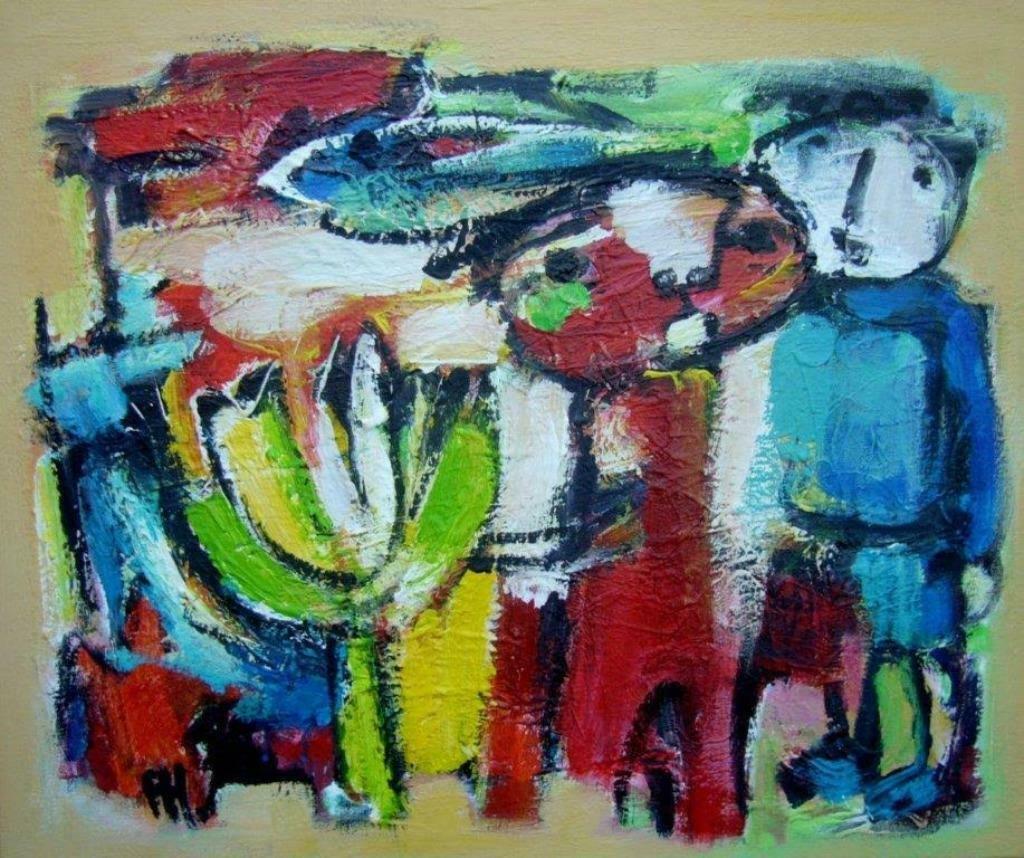 Peter Hermans, In Gedachten, Antiek en Kunst, Ophalen of Verzenden