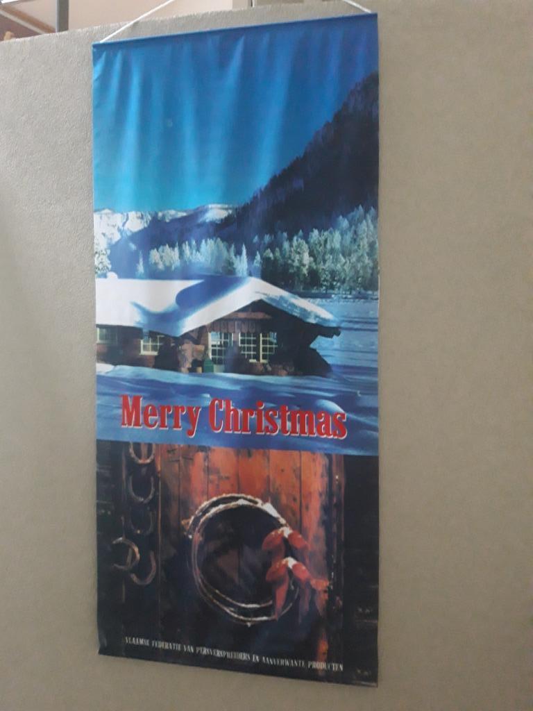 Stoffen banner Merry Christmas, Ophalen of Verzenden, Zo goed als nieuw
