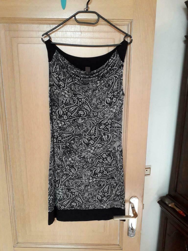 Zwart wit kleedje van S OLIVER, maat 40, Maat 38/40 (M), Zwart, Ophalen of Verzenden, S.Oliver