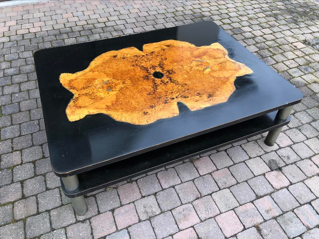 Vintage salontafel wortelfineer, Gebruikt, 50 tot 100 cm, 100 tot 150 cm, Vintage