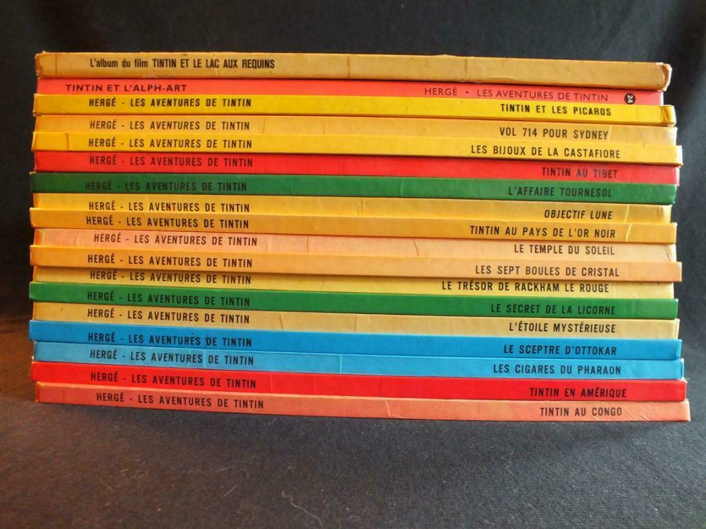 TINTIN (17 ALBUMS).      EDITIONS CASTERMAN, Livres, Série complète ou Série, Enlèvement ou Envoi, Utilisé, Hergé
