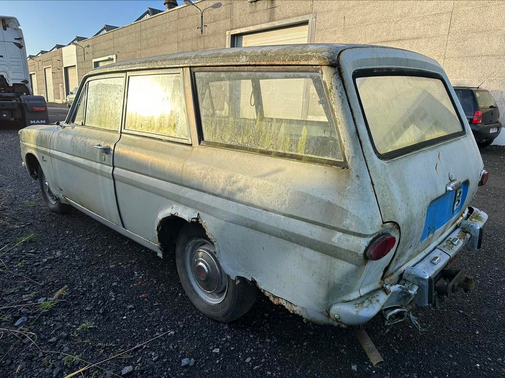 Ford Taunus Kombi 12M - 1965 - V4 - opmaak/afbraak, Achterwielaandrijving, Leder en Stof, Beige, Bedrijf