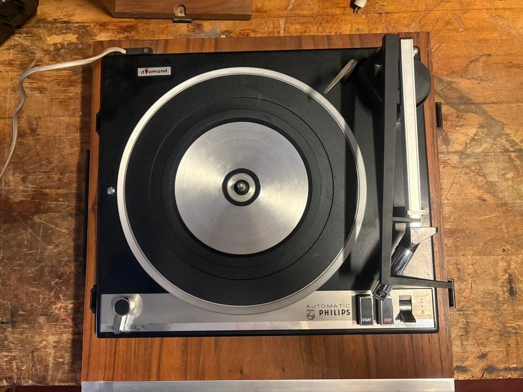 Philips platenspeler met luidspreker, Enlèvement, Comme neuf, Tourne-disque, Philips