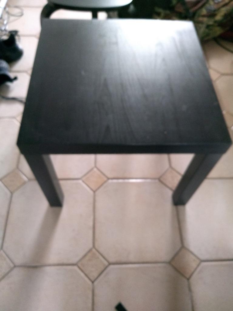 bijzettafel - zwart - ikea, Moins de 55 cm, Enlèvement, Utilisé, Bois