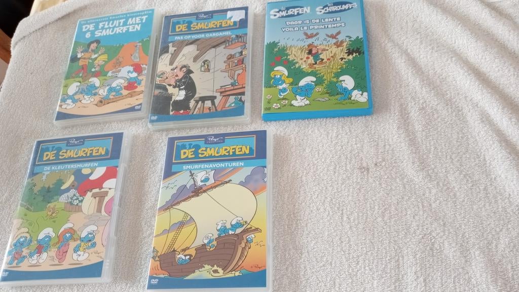 5 dvd's de smurfen, Cd's en Dvd's, Ophalen of Verzenden, Gebruikt, Film