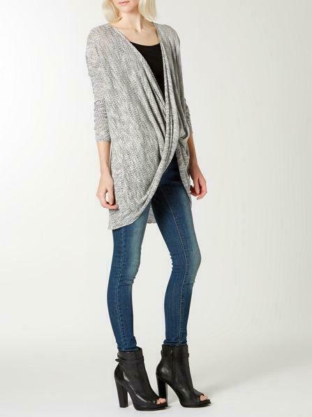 Pull chine torsade LABEL LAB M neuf Marble Twist Knit, Verzenden, Nieuw, Maat 38/40 (M), Grijs