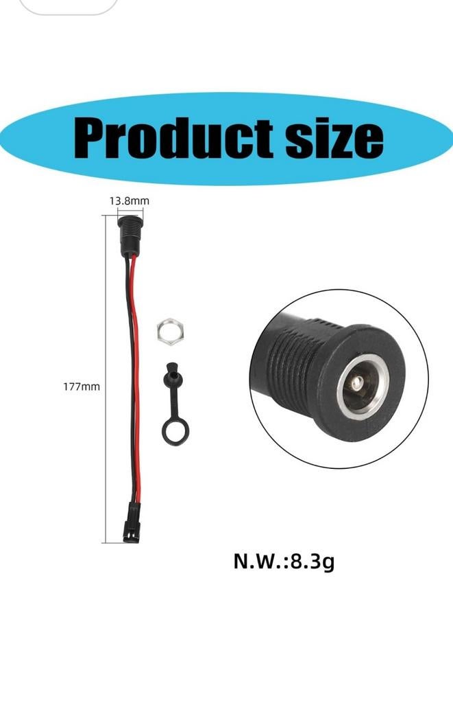 Connecteur de Puissance Femelle, Enlèvement ou Envoi, Rechargeable, Utilisé