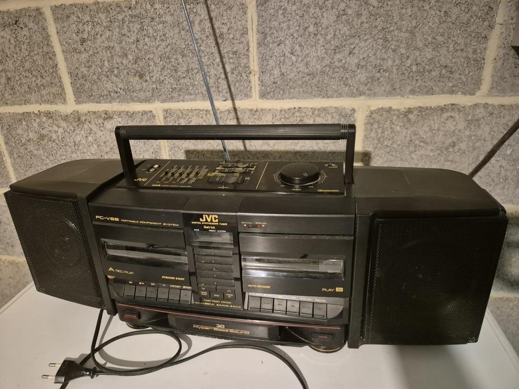 JVC PC-V88 Mini Chaine Portable - Vintage, Enlèvement, Comme neuf, Autres types