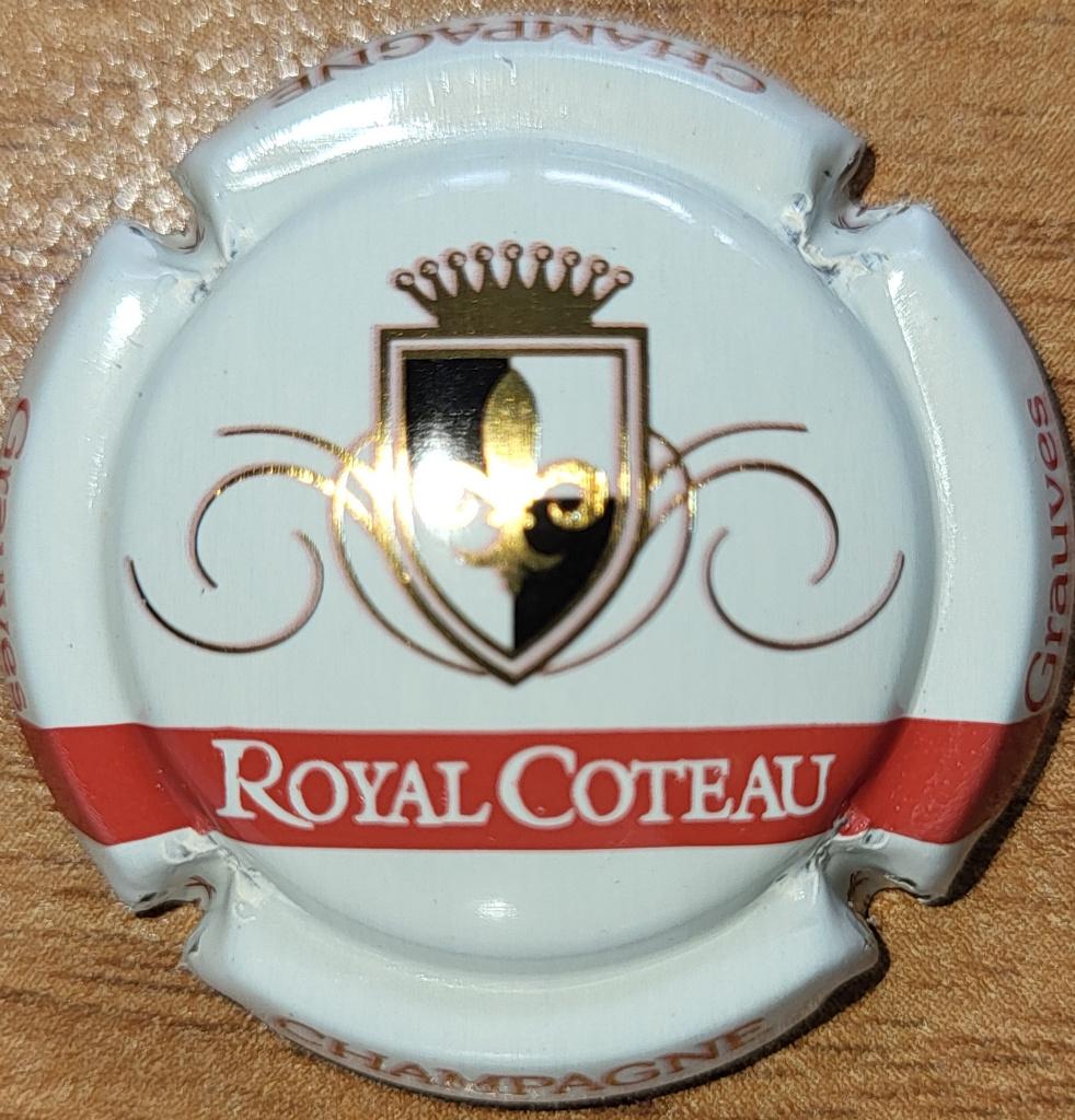 Capsule Champagne ROYAL COTEAU crème & rouge nr.22a, Collections, Vins, Enlèvement ou Envoi, Neuf, France, Champagne