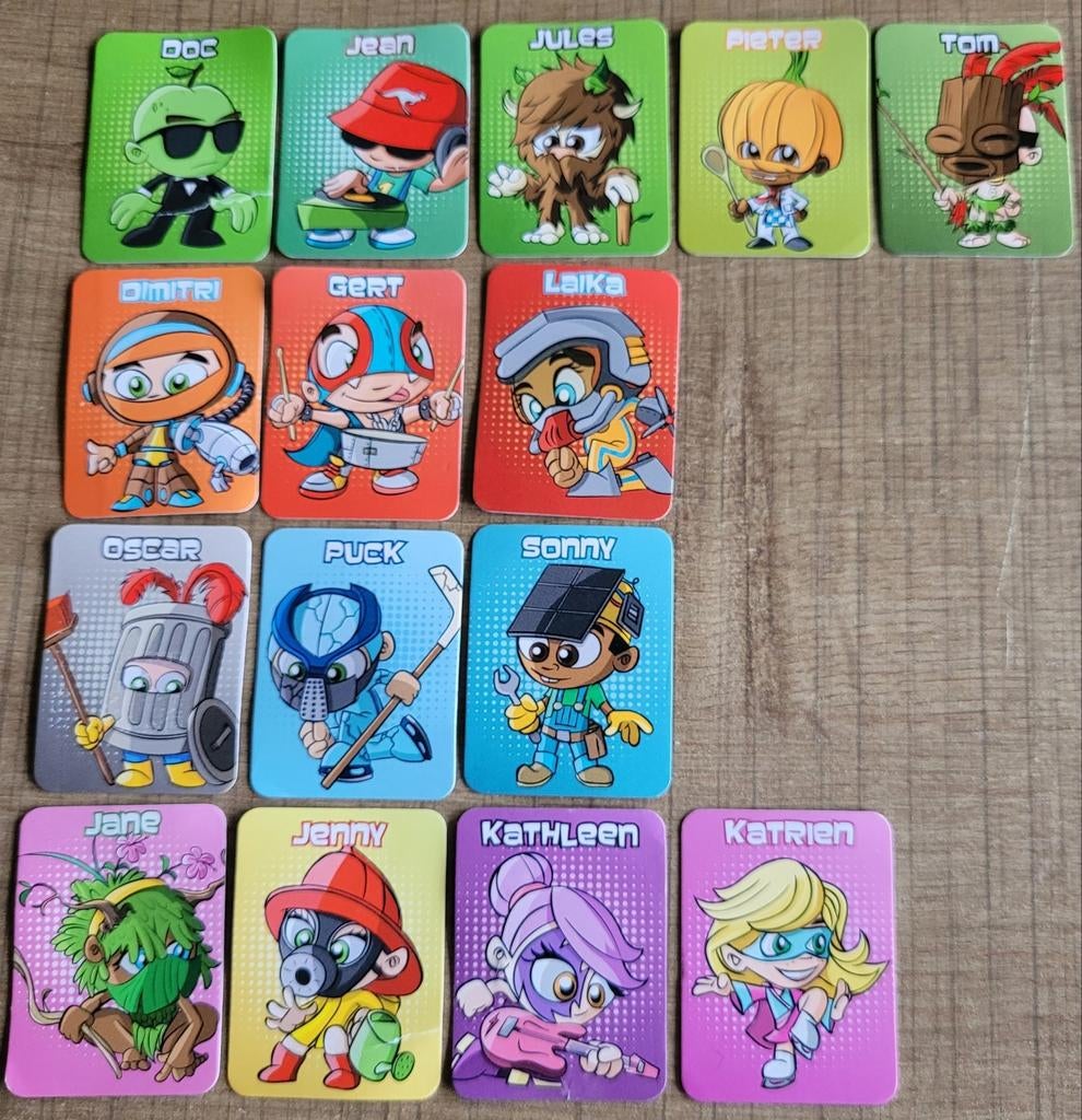 15 mini-verzamelkaartjes: Marble Manias, Ophalen of Verzenden, Gebruikt, Meerdere kaarten