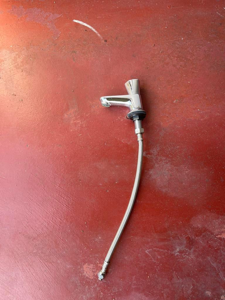 Lavabo kraan grohe, Ophalen, Gebruikt, Chroom, Wastafel