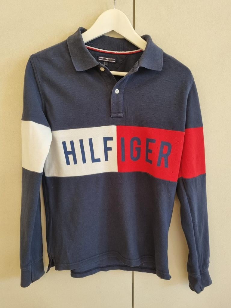 Polo Tommy Hilfiger taille 164-14 ans, Garçon, Enlèvement ou Envoi, Pull ou Veste, Comme neuf