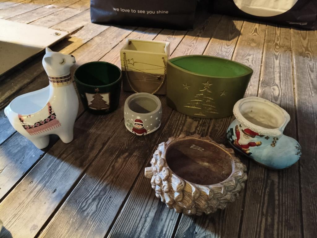 Lot de cache pot, Ophalen of Verzenden, Gebruikt