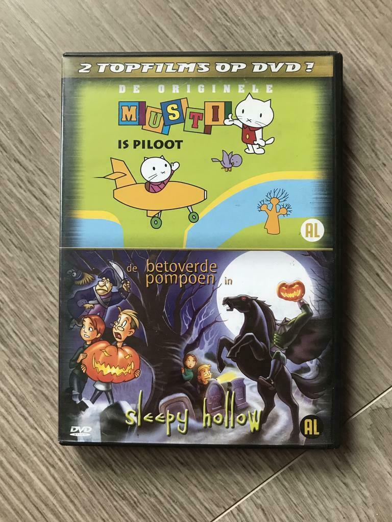 2 films op 1DVD musti en sleepy hollow, Ophalen of Verzenden