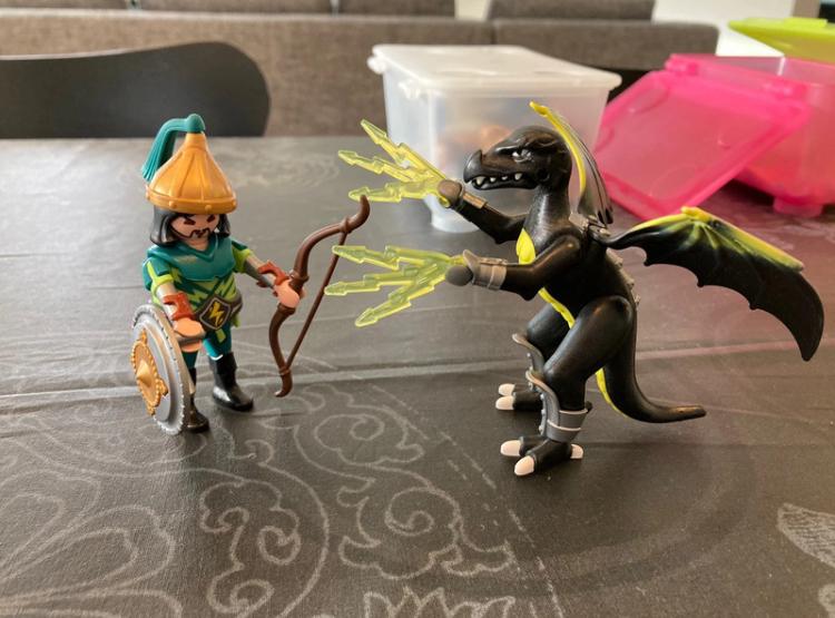 Dragon et guerrier Playmobil, Enlèvement ou Envoi, Comme neuf