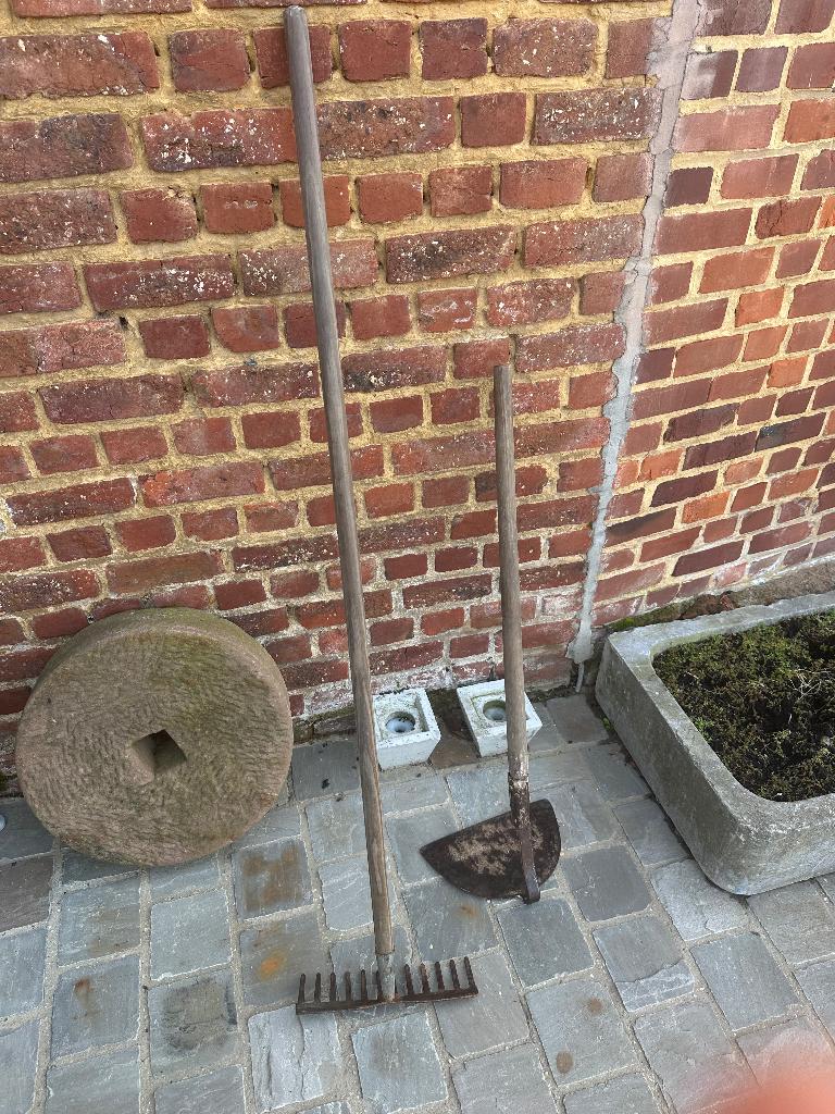 Hark en kapper, Tuin en Terras, Hand-tuingereedschap, Ophalen of Verzenden, Gebruikt, Hark