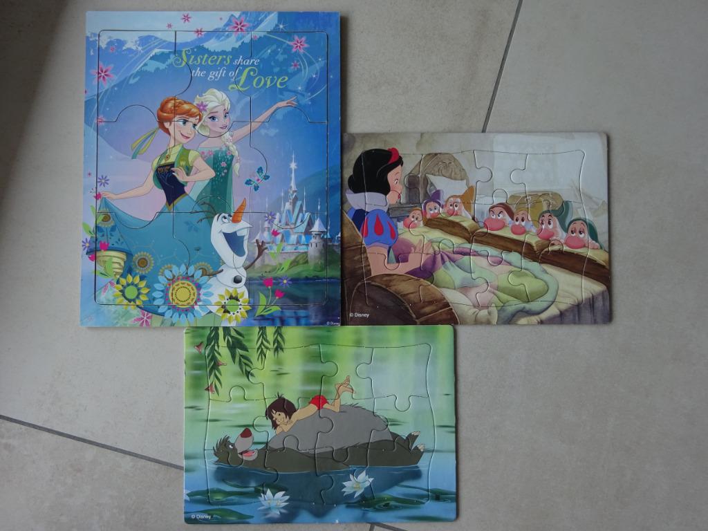 Lot de 3 puzzles Disney, Enlèvement, Comme neuf