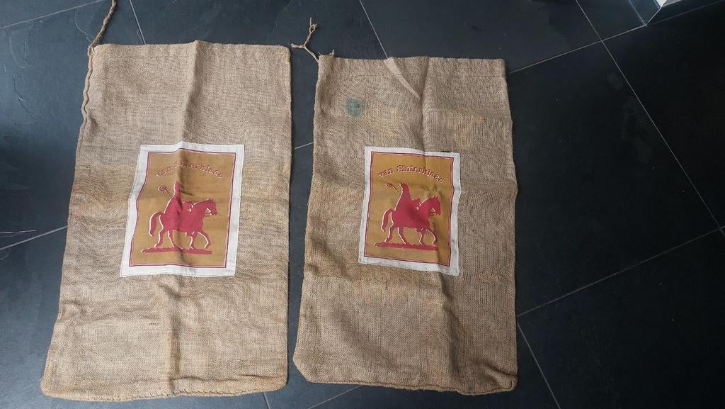 Jute zak Sinterklaas - 2 stuks, Ophalen of Verzenden