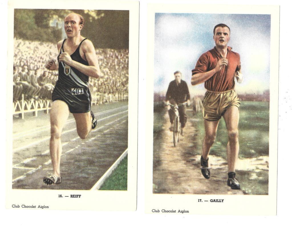 Chocolat Aiglon - nr.: 16 + 17 - REIFF + GAILLY, Avant 1940, Gravure, Comme neuf, Autres sujets/thèmes