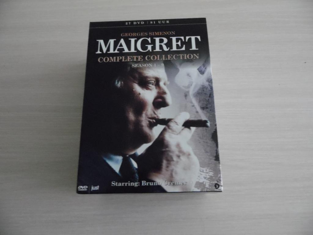 MAIGRET SEIZOEN 1 TOT SEIZOEN 9 HET COMPLETE, Cd's en Dvd's, Alle leeftijden, Boxset, Ophalen of Verzenden, Zo goed als nieuw