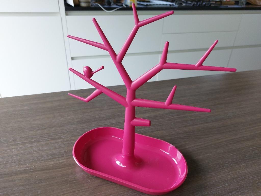 Koziol juwelenboom roze fuchsia, Ophalen, Zo goed als nieuw, Roze, Overige materialen