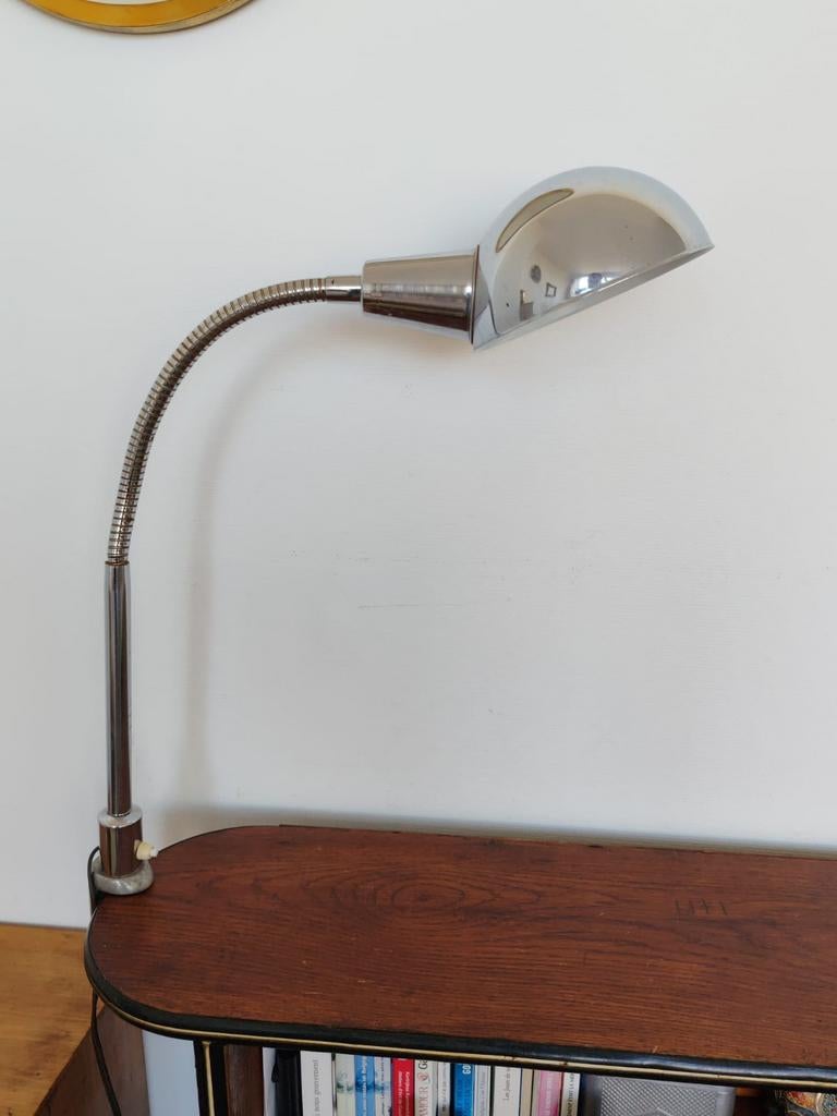 Vintage chromen „Jumo” armatuurlamp model 215 jaren 60, Ophalen