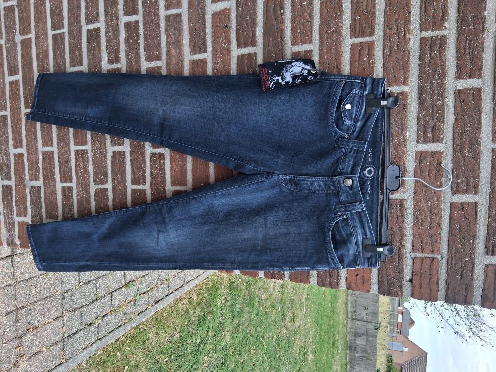 Dames jeans broek SOS by Orza Studio Mt39, Kleding | Dames, SOS by Orza Studio, Ophalen of Verzenden, Nieuw, Blauw