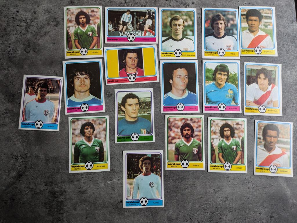 MONTY VOETBAL PLAATJES WORLD CUP 78 ARGENTINA ANNO 1978  17x, Verzenden, Nieuw