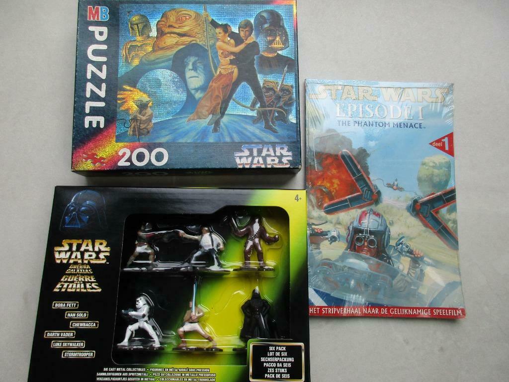 Star Wars puzzle, stripverhaal, figuren six pack, Ophalen of Verzenden, Nieuw, Actiefiguurtje