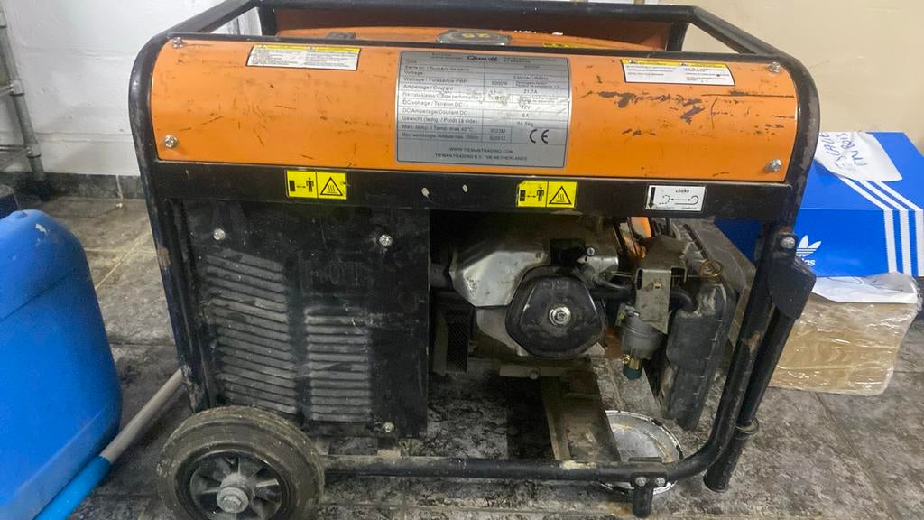 Groupe électrogène 5 kva, Ophalen, Gebruikt, Elektrisch startend, Benzine
