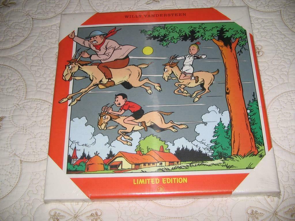 Suske en Wiske : De bokkerijders - kader 30x30 cm, Neuf, Willy Vandersteen, Une BD, Envoi
