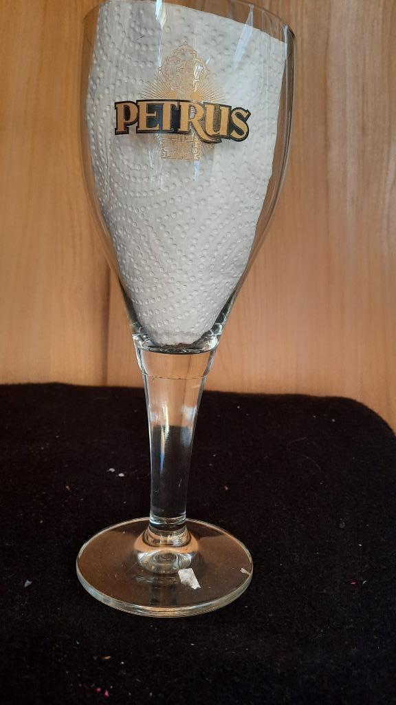 glas PETRUS, Verzamelen, Ophalen of Verzenden, Bierglas