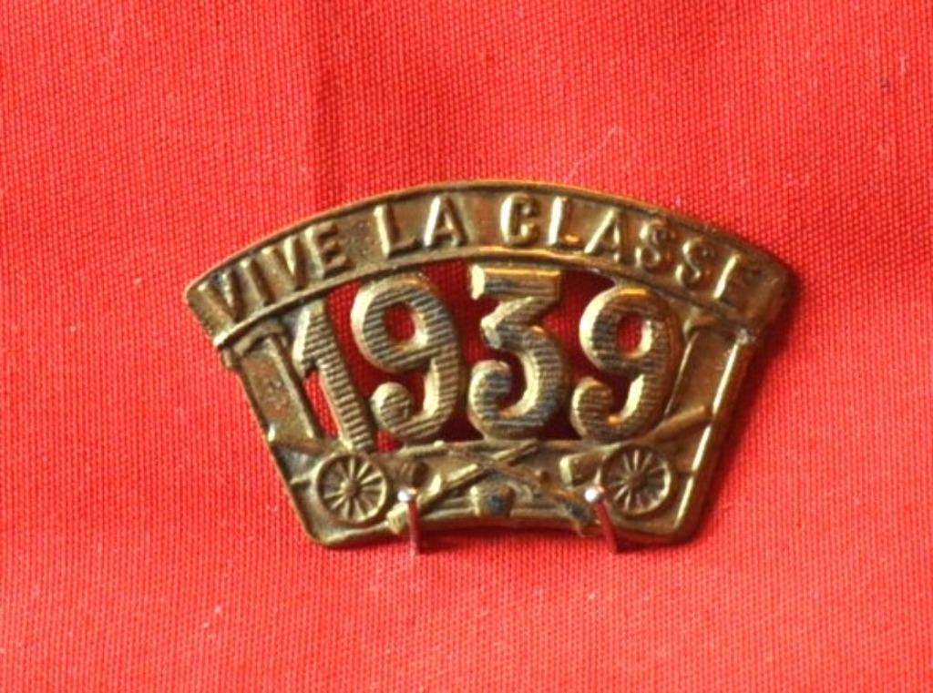 souvenir de la classe de 1939, Collections, Objets militaires | Général, Enlèvement ou Envoi, Autres, Emblème ou Badge