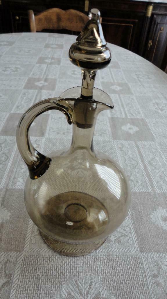 Murano karaf  en vaas 1900 geblazen glas in perfecte staat, Antiek en Kunst, Ophalen of Verzenden