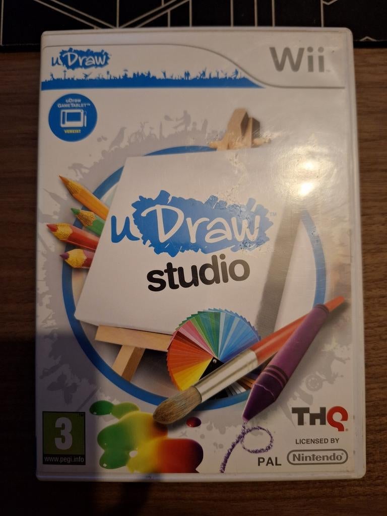 UDraw Studio Wii (x2), Games en Spelcomputers, Overflocomputers, Puzzel en Educatief, Gebruikt, 1 speler