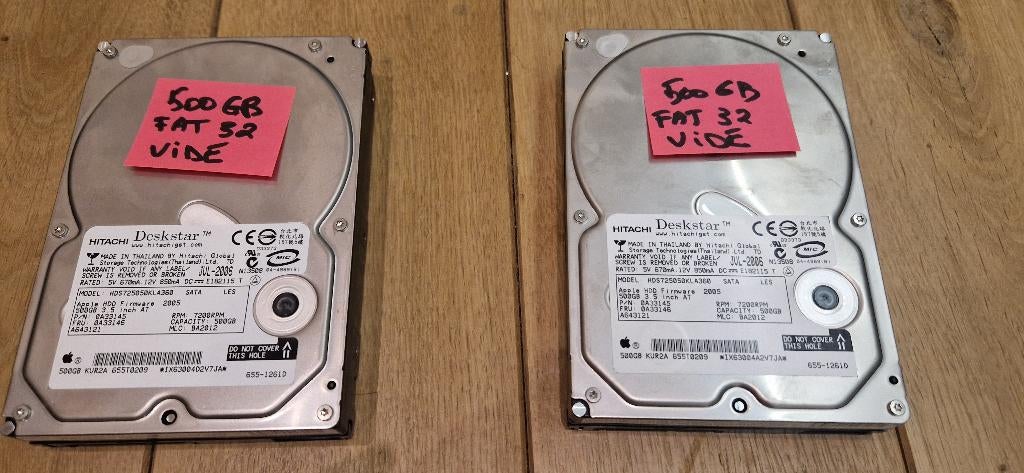 Disque Dur Sata 500Gb, Enlèvement ou Envoi, Comme neuf, SATA, Hitachi