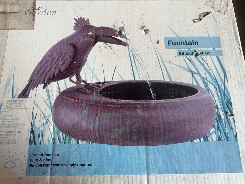 Fontaine d’extérieur neuve, Jardin & Terrasse, Pièces d'eau & Fontaines, Enlèvement ou Envoi, Neuf, Autres matériaux, Fontaine