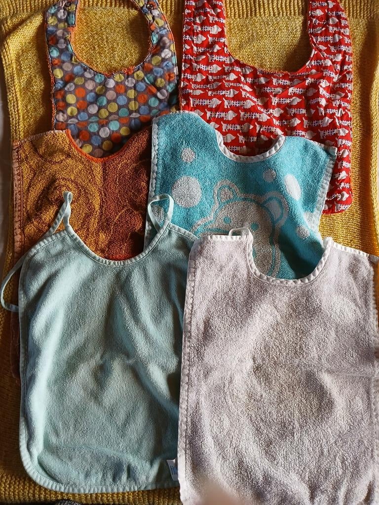 Pakket grote slabbetjes (9 stuks), Kinderen en Baby's, Ophalen, Gebruikt, Overige typen