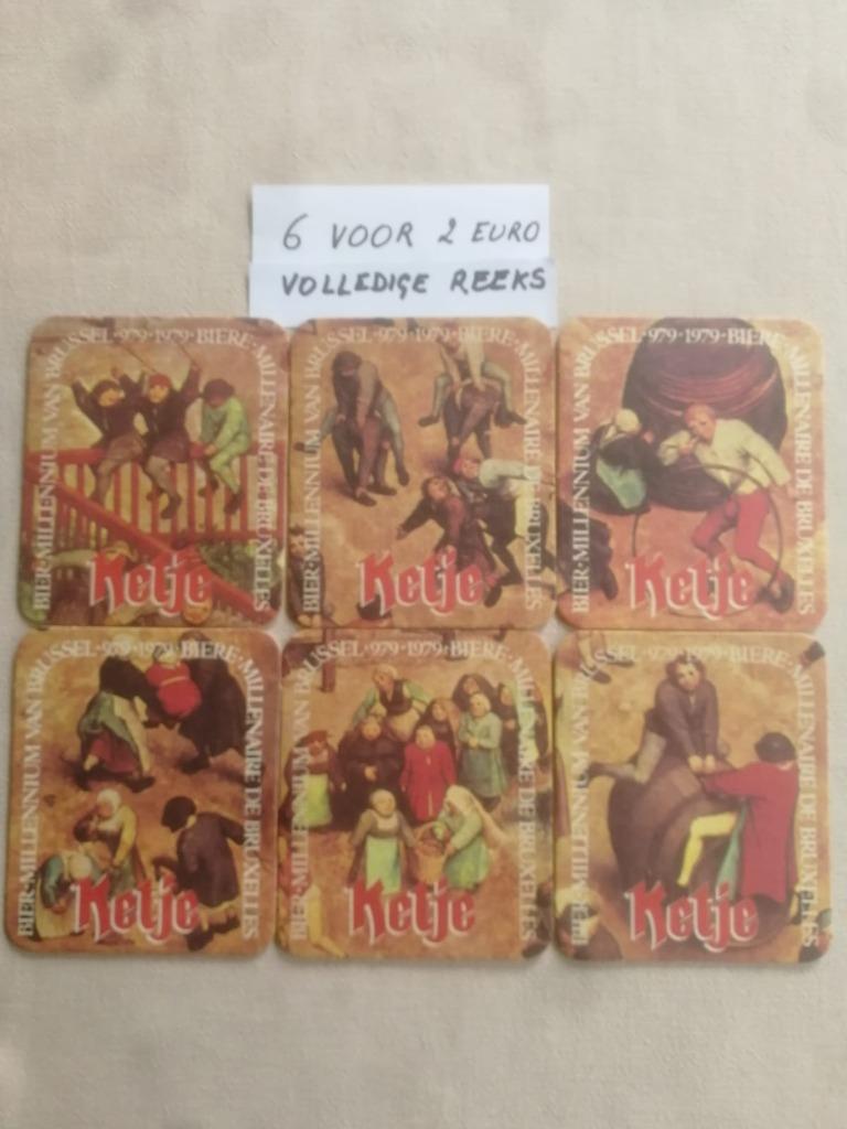 Volledige reeks bierviltjes Ketje - Stella - €2, Verzamelen, Biermerken, Ophalen of Verzenden, Viltje(s)