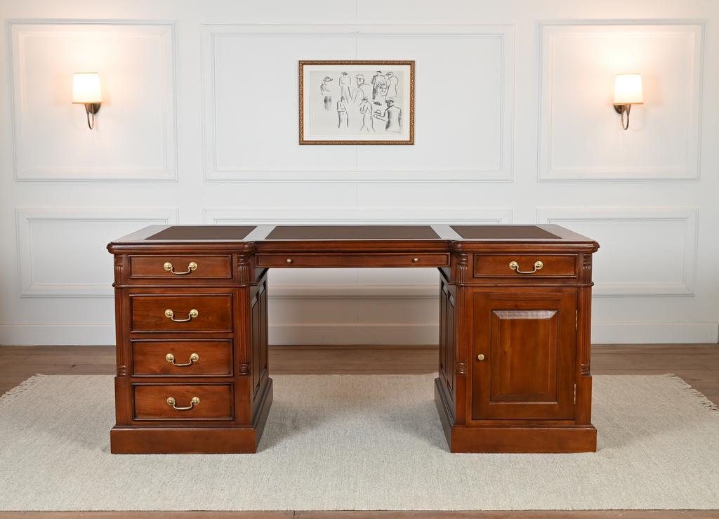 Klassiek Engels bureau 180x90 (NIEUW), Ophalen of Verzenden, Nieuw
