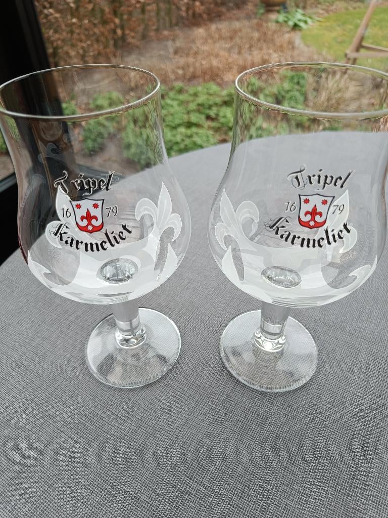 Tripel Karmeliet. Inhoud: 0,3 L. M 12 0112. Aantal: 2., Enlèvement ou Envoi, Neuf, Verre à bière